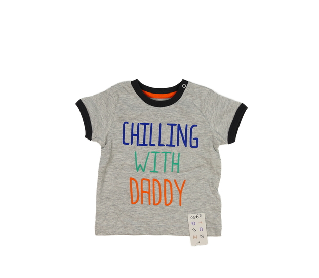 Nové šedé triko s nápisy Nutmeg