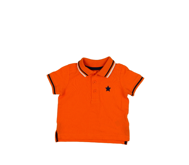 Oranžové triko s límečkem Mothercare