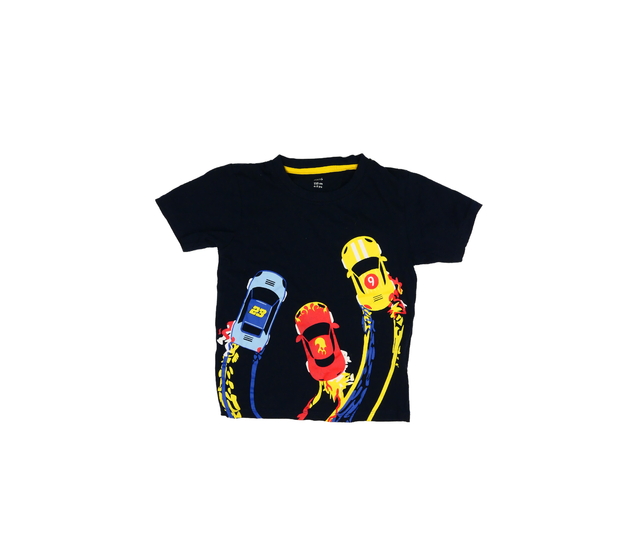 Tmavě modré triko s auty 