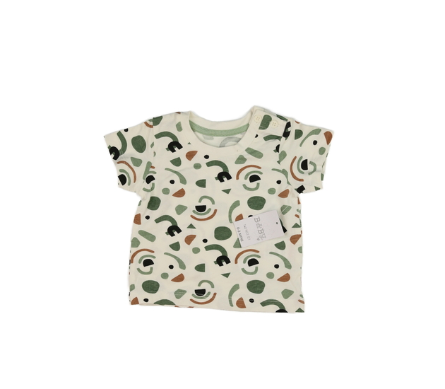 Nové krémové vzorované triko 