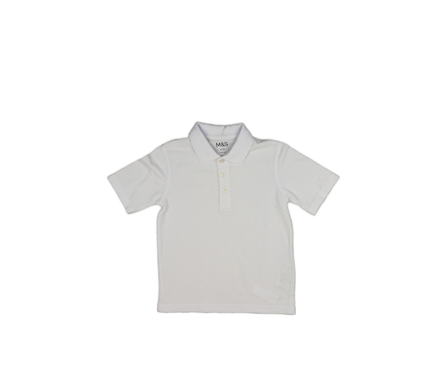Bílé triko s límečkem M&S