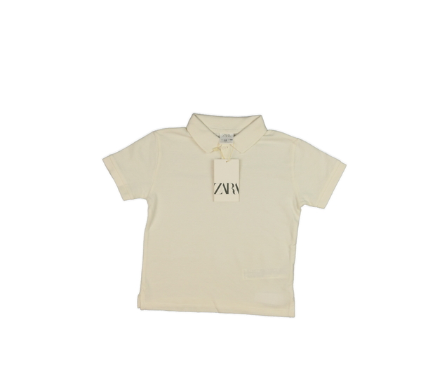Nové krémové triko s límečkem Zara