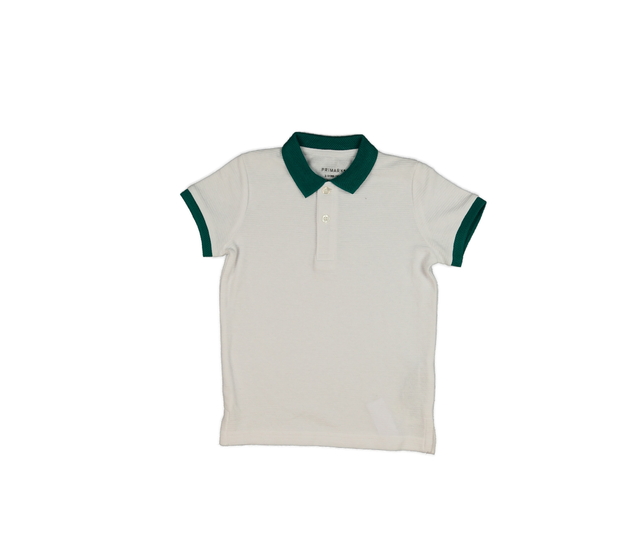 Bílé triko se zelenými okraji Primark 