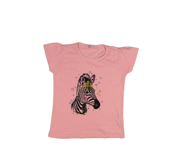 Růžové triko se zebrou 