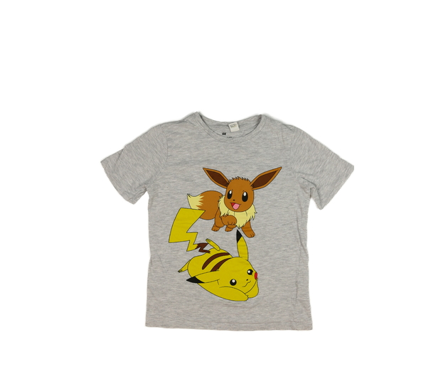 Šedé melírované triko Pokémon H&M