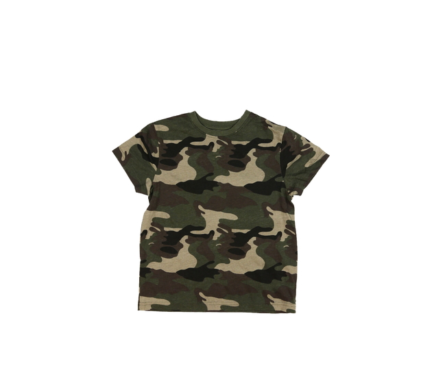 Zelené maskáčové triko Primark