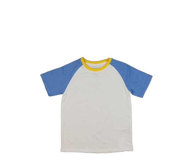 Bílé triko s modrými rukávy Primark