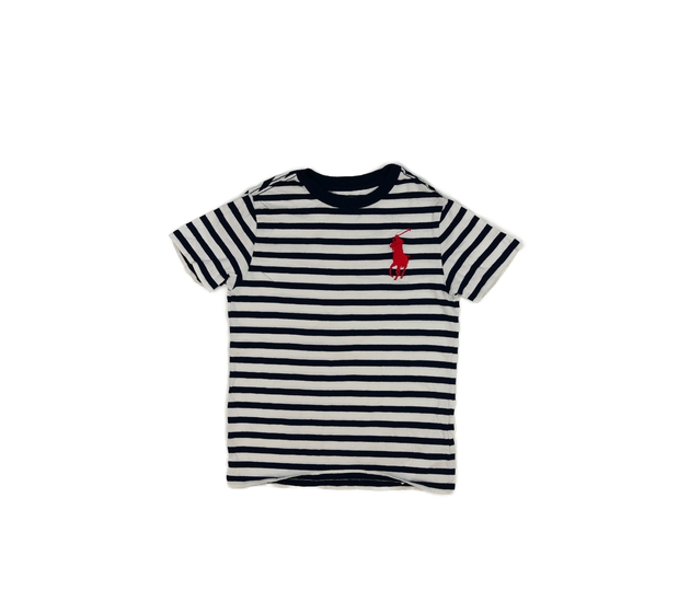 Bílo-modré pruhované triko Ralph Lauren