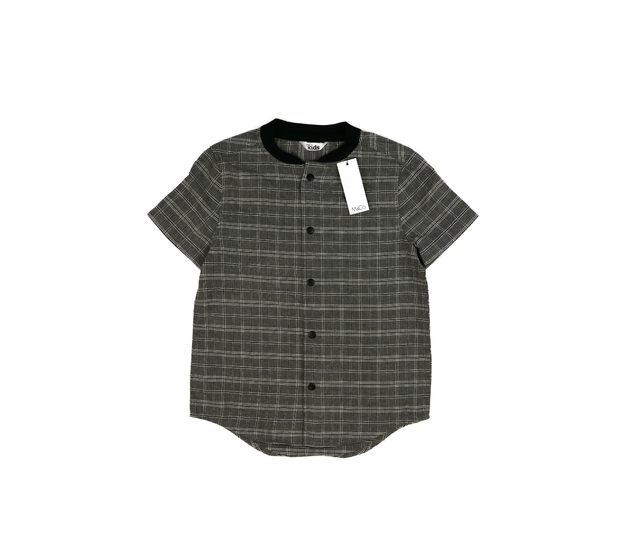 Nová šedá kostkovaná košile na patenty M&Co