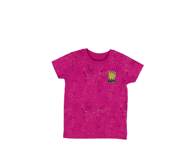 Růžové vzorované triko 