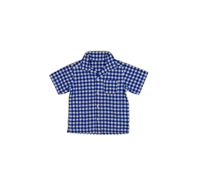 Modrá kostkovaná košile 