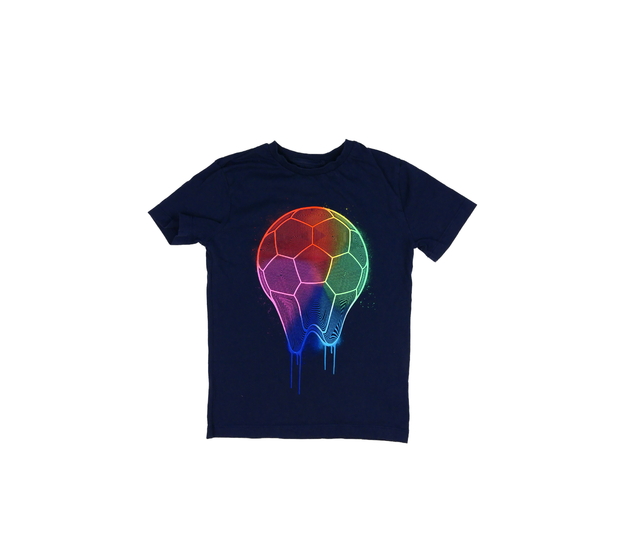 Tmavě modré triko s potiskem Next