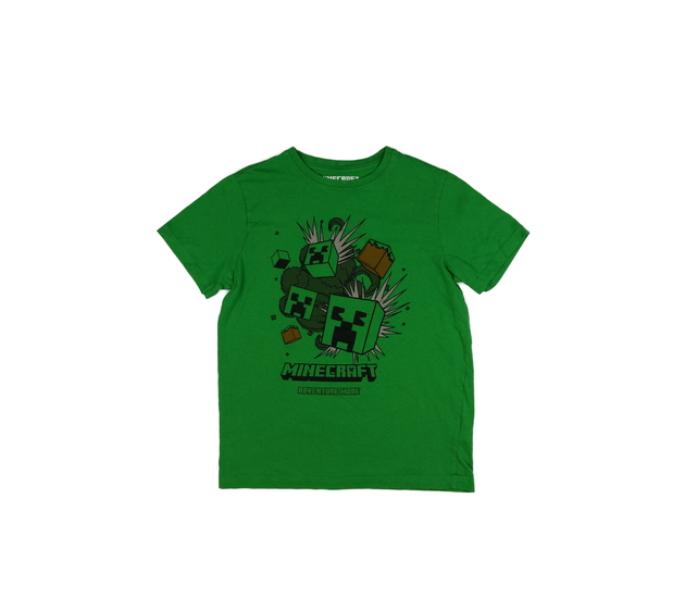 Zelené triko s potiskem Minecraft Primark