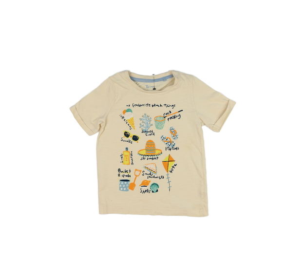 Hnědé triko s obrázky Tu 