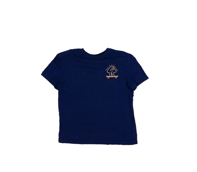 Tmavě modré triko s hnědým malým potiskem M&S