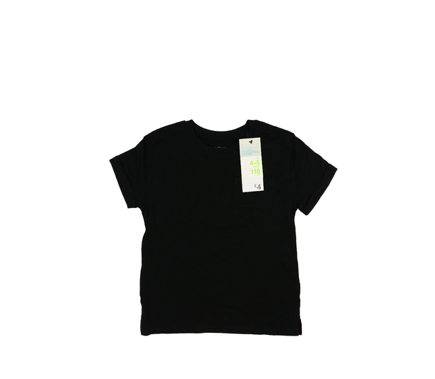 Nové černé triko s kapsou Primark 