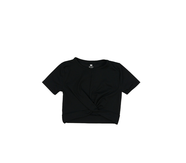 Černý sportovní crop top F&F