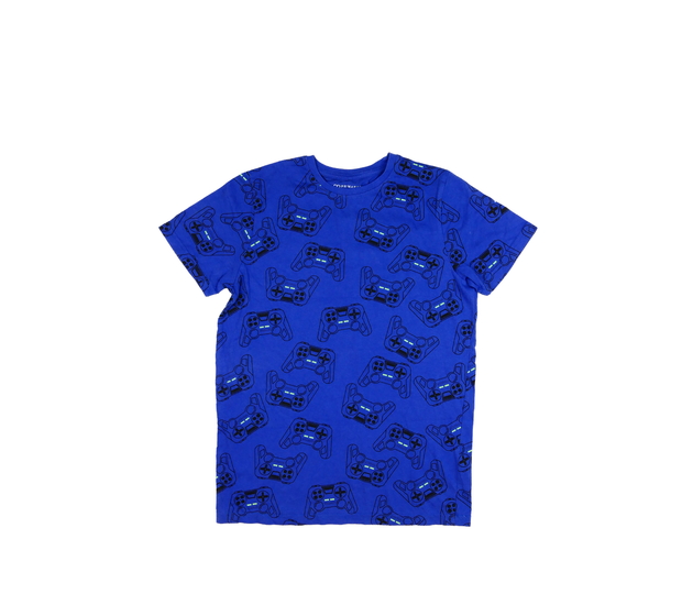 Modré triko s herním motivem Primark 