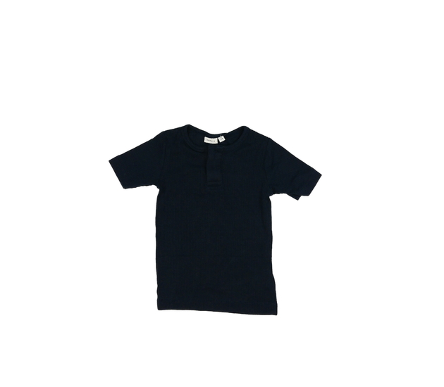 Tmavě modré žebrované triko 