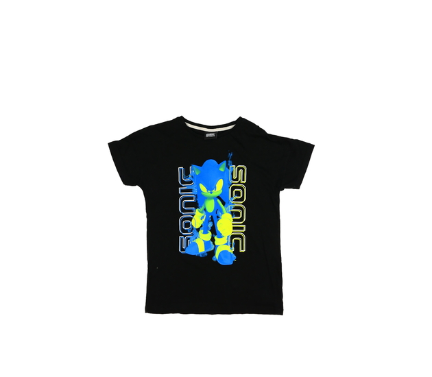 Černé triko Sonic Tu