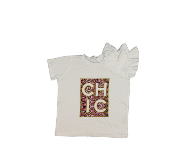 Bílé triko s volánky River Island 