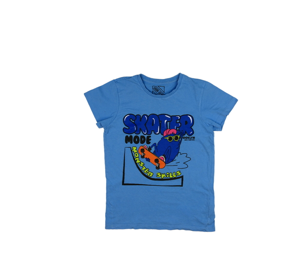 Modré triko s příšerkou 