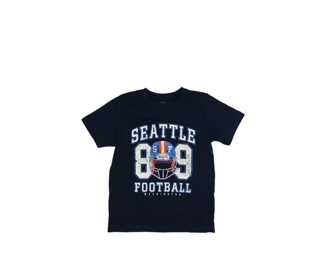 Tmavě modré triko se sportovním motivem F&F