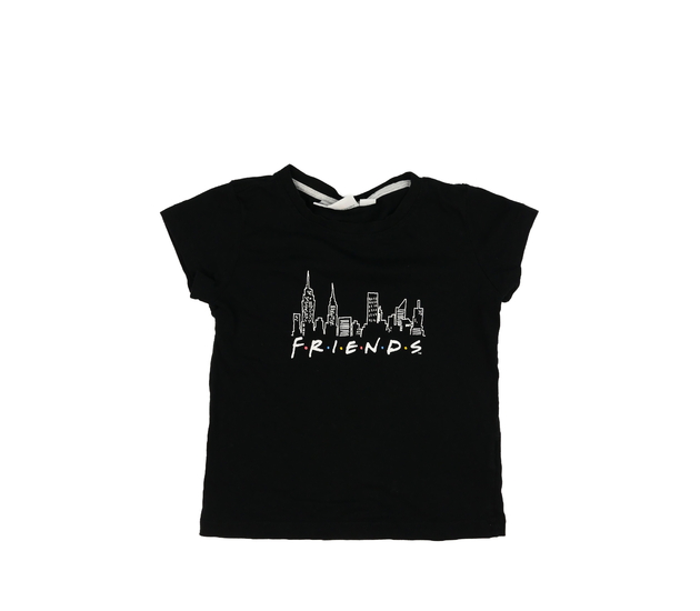 Černý crop top F.R.I.E.N.D.S 