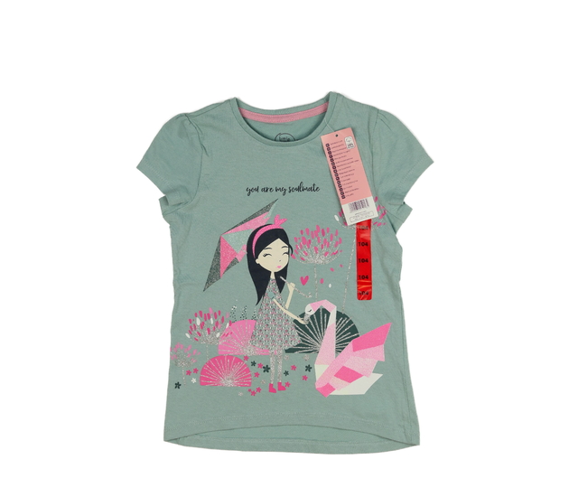 Nové modré triko s holčičkou