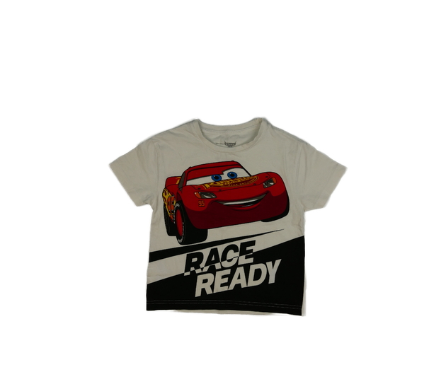 Bílé triko Auta Disney 