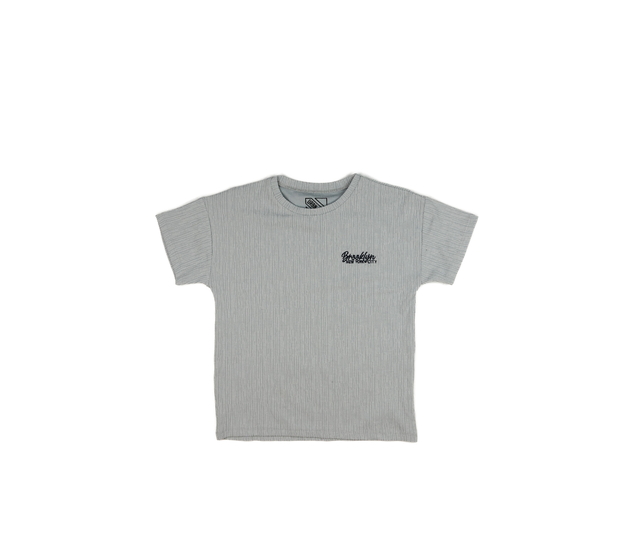 Modré melírované triko 