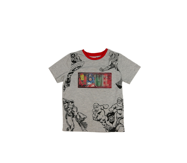 Šedé melírované triko Marvel Nutmeg