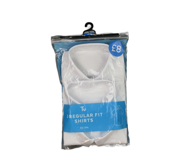 Nové bílé společenské košile 2 ks Tu