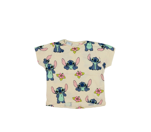 Krémové triko Stitch Disney Zara