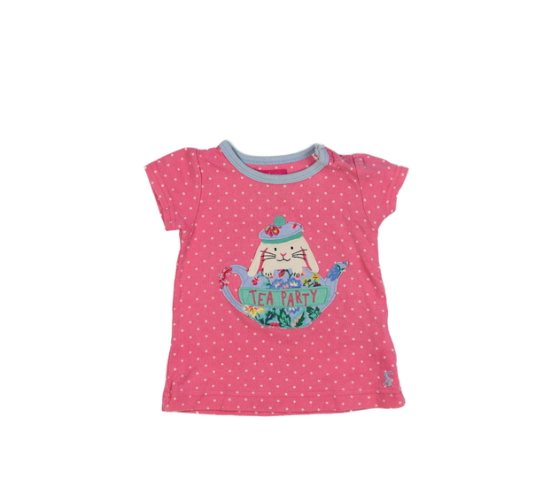 Růžové triko s králíčkem Joules 