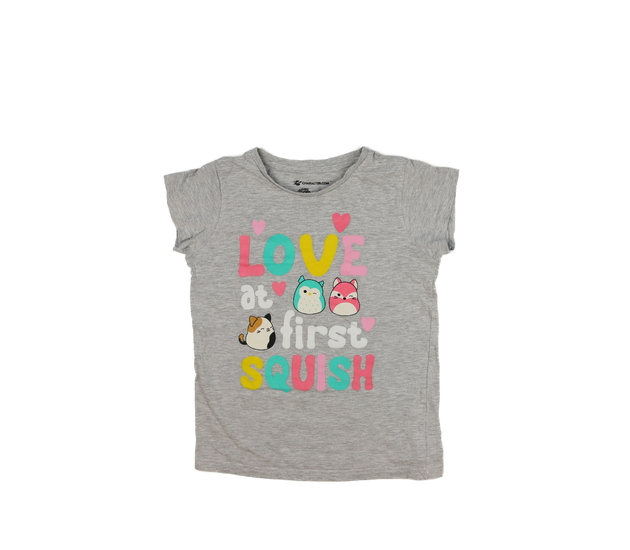 Šedé melírované triko 