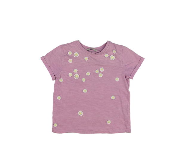 Fialové květinové triko George