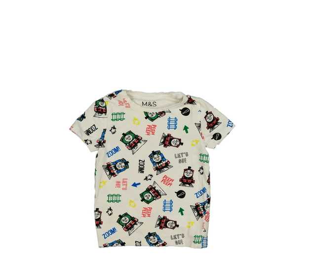 Bílé triko Mašinka Tomáš M&S