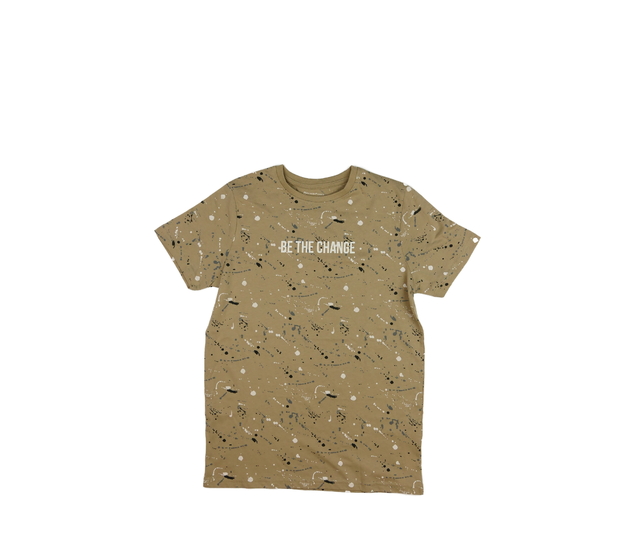 Hnědé vzorované triko Primark 