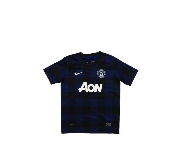 Modré kostkované sportovní triko Nike 