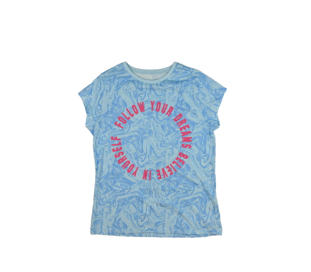 Světle modré vzorované triko George