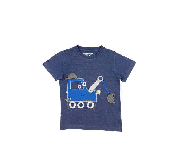 Modré triko s bagrem Next