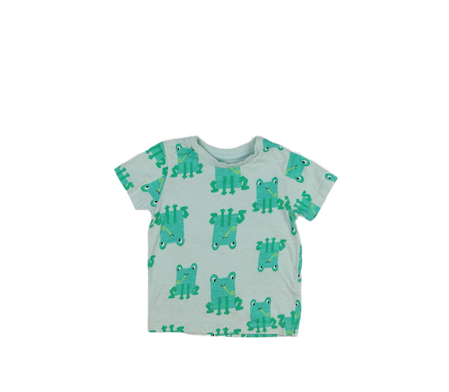 Světlé triko se žábami 