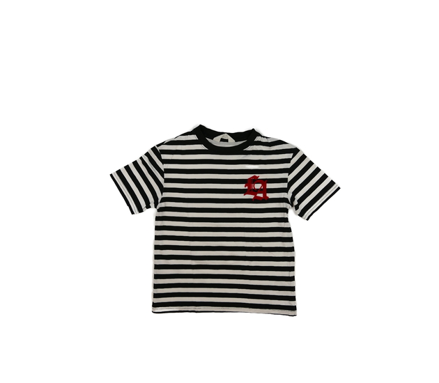 Bílo-černé pruhované triko H&M