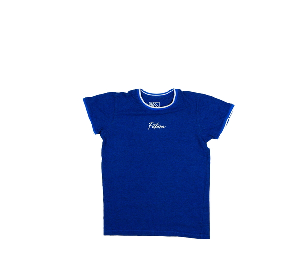 Modré melírované triko 