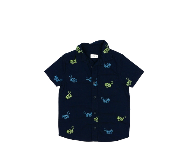 Tmavě modrá košile s traktory F&F