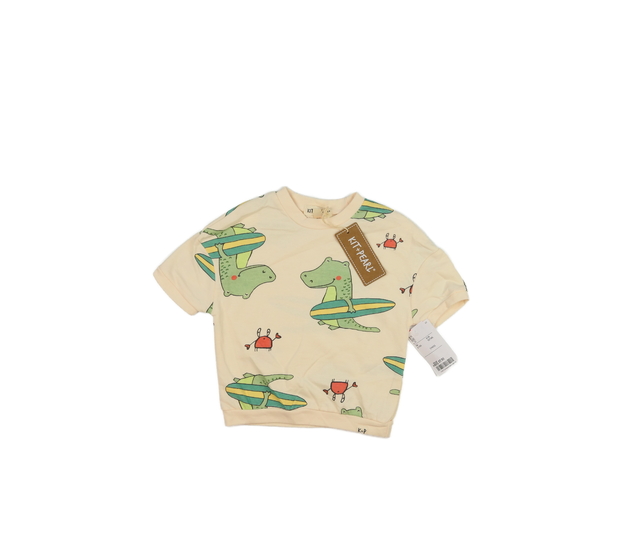 Nové hnědé triko s krokodýlem 