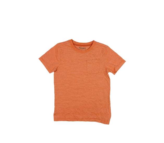 Oranžové melírované triko s kapsou Nutmeg 