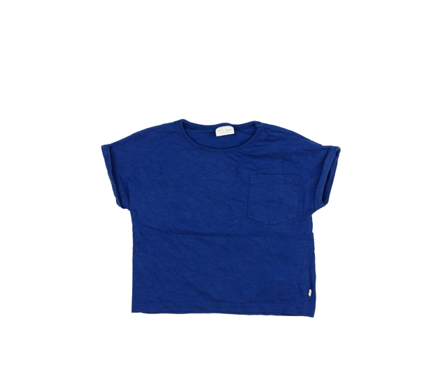 Modré melírované triko s kapsou Next