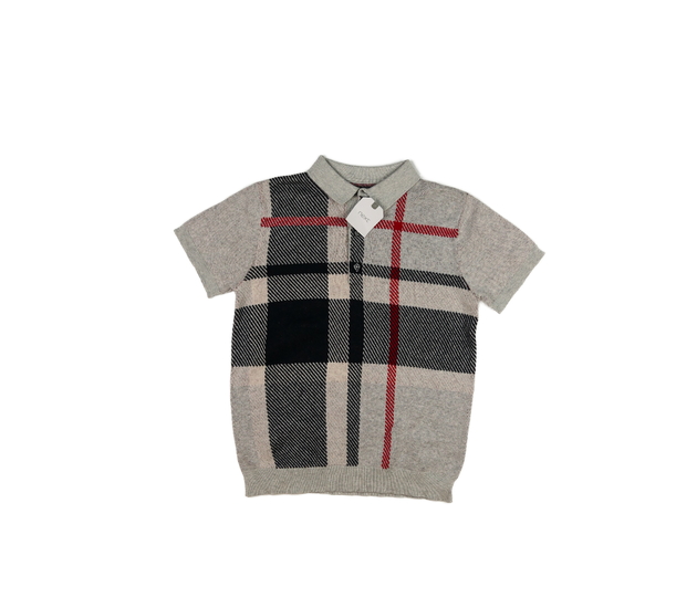 Nové šedé pletené triko s límečkem Next